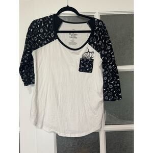 Disney Nightmare Before Christmas Cousins Quarter Sleeve MEDIUM TShirt Tee